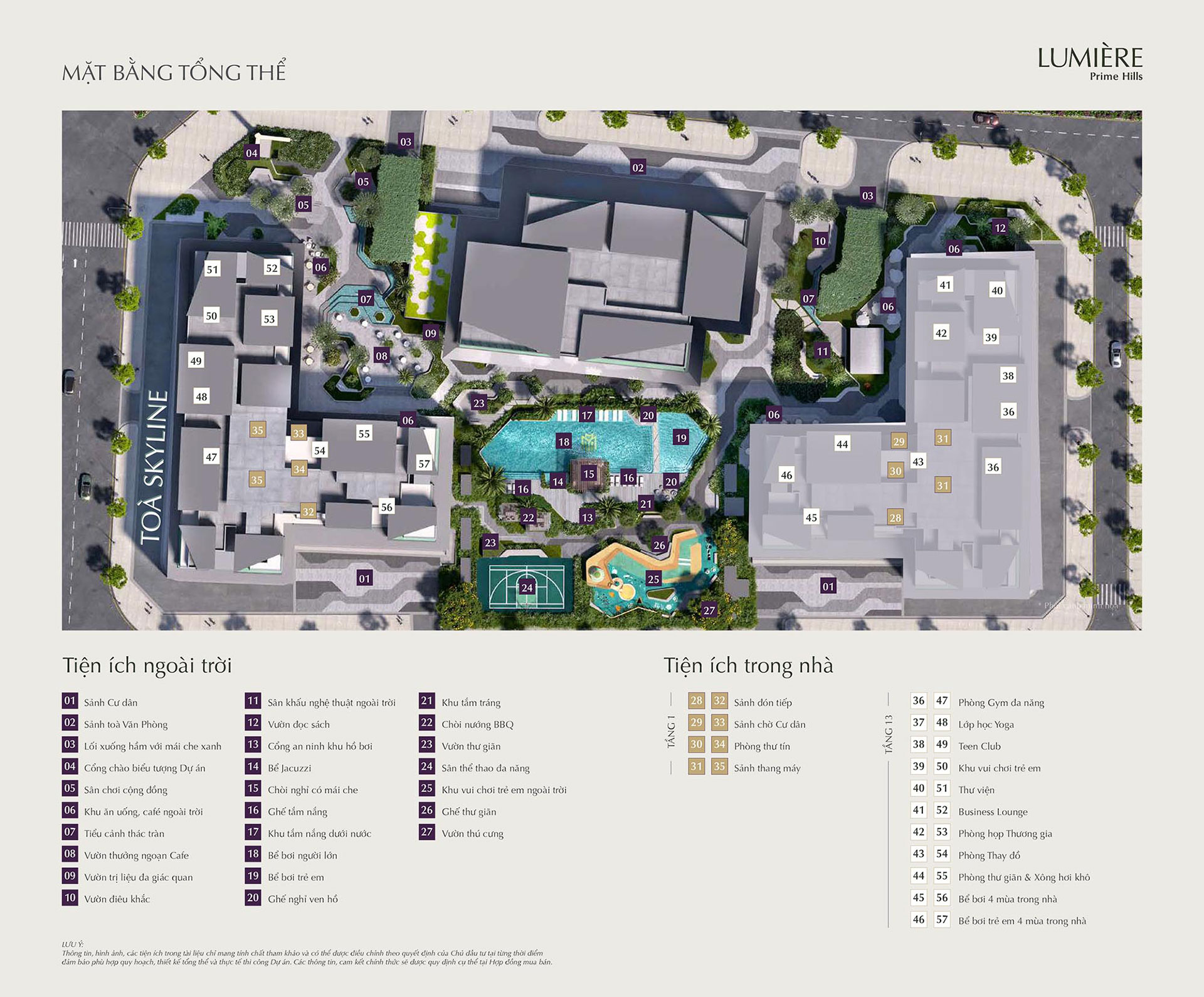 Mặt bằng Lumiere Prime Hills